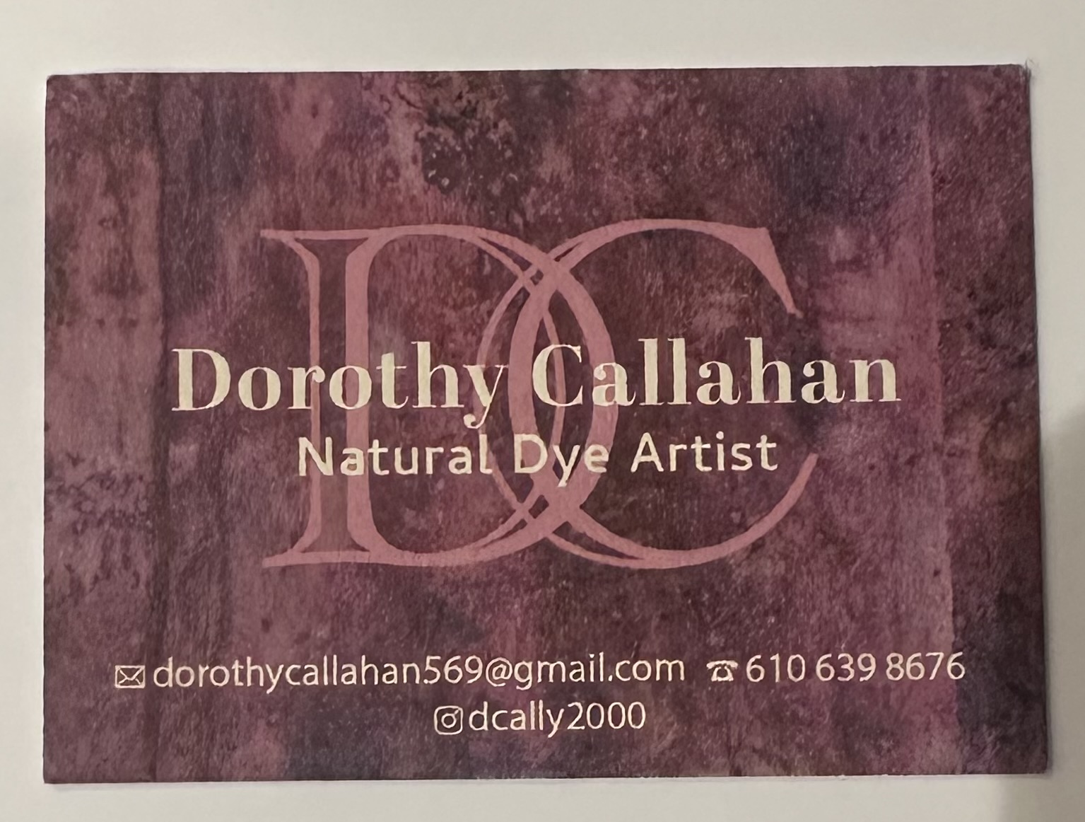 Dorothy Callahan Natural Dye Artist Image